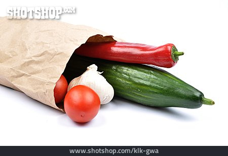 
                Gemüse, Papiertüte                   