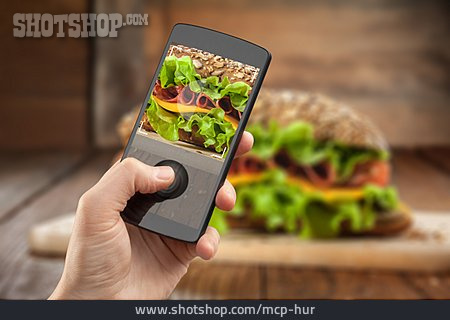 
                Fotografieren, Smartphone, Sandwich                   