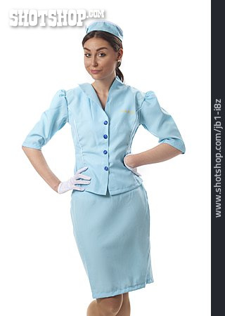 
                Uniform, Flugbegleiterin, Stewardess                   