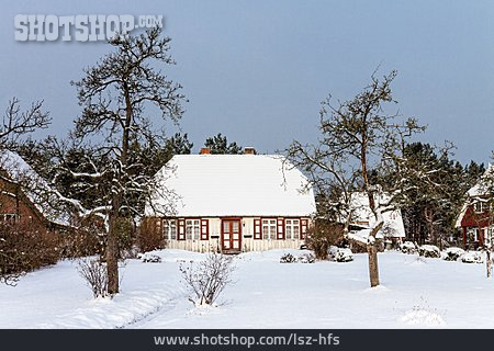 
                Wohnhaus, Winter, Holzhaus                   