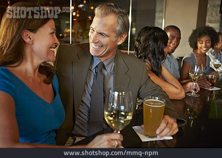 
                Couple, Drinking, Bar Counter, Dating                   