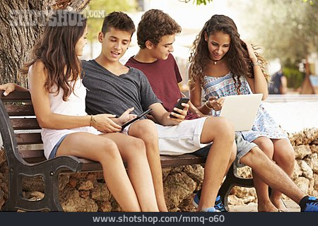 
                Teenager, Mobile Communication, Friends                   