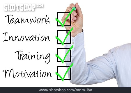 
                Checkliste, Motivation, Innovation, Unternehmen                   