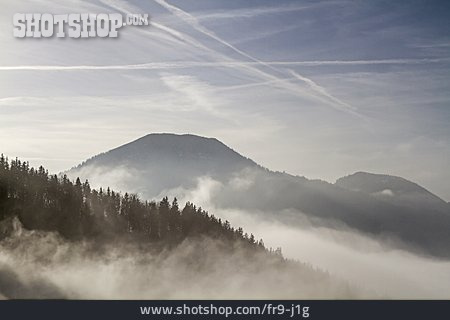 
                Gebirge, Nebel, Mangfallgebirge, Inversionslage                   