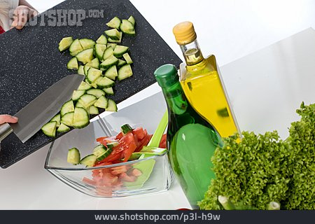 
                Gesunde Ernährung, Salat, Zutaten                   