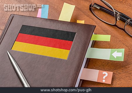 
                Deutschland, Kalender, Terminkalender, Nationalflagge                   