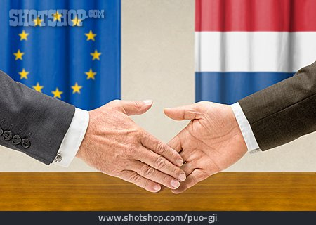 
                Zusammenarbeit, Europäische Union, Vereinbarung, Niederlande                   