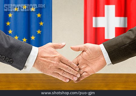 
                Zusammenarbeit, Schweiz, Europäische Union, Vereinbarung                   