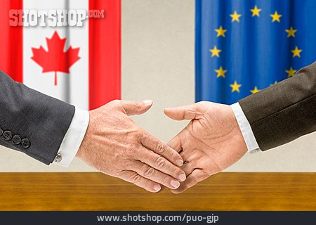 
                Zusammenarbeit, Europa, Kanada, Europäische Union, Vereinbarung                   