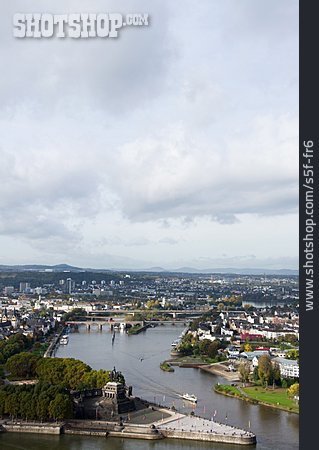 
                Stadtansicht, Koblenz, Deutsches Eck                   