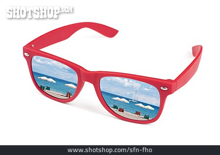 
                Strand, Sonnenbrille, Urlaub, Badeurlaub                   