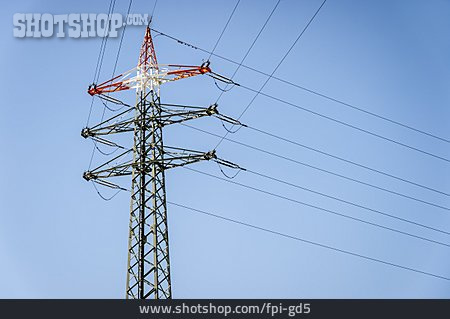 
                Hochspannungsmast, Stromnetz                   
