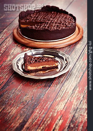 
                Kuchenstück, Mousse Au Chocolat, Schokoladentarte                   