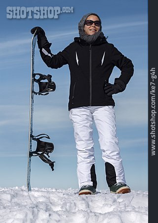 
                Wintersport, Snowboarderin                   