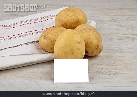 
                Schild, Kartoffel                   
