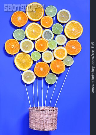 
                Heißluftballon, Orange, Vitamine, Zitrusfrucht                   