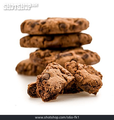 
                Gestapelt, Cookies, Schokoladenkekse                   