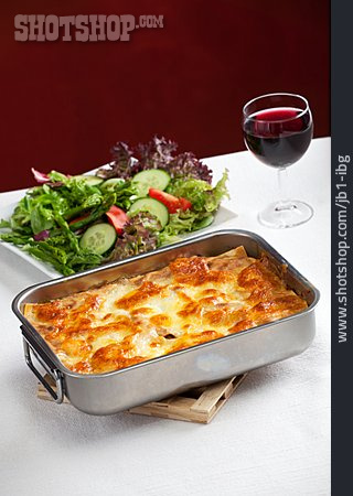 
                Mahlzeit, Salat, Abendessen, Lasagne                   