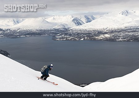 
                Winter, Norwegen, Skifahren, Lyngen                   