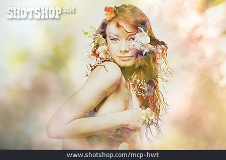 
                Woman, Naked, Spring, Fairy                   