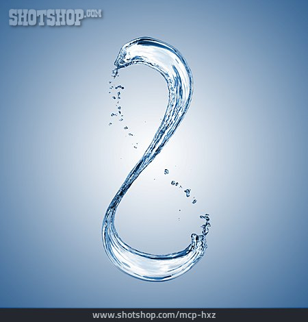 
                Wasser, Unendlichkeit, Symbol, 8                   