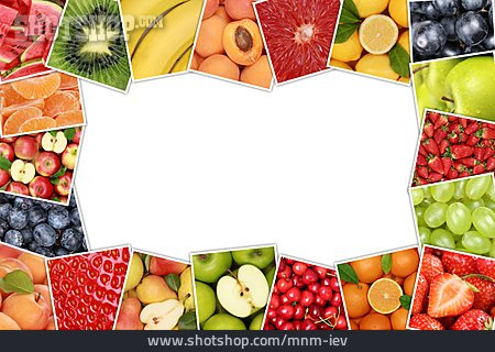
                Textfreiraum, Gesunde Ernährung, Obst, Früchte                   