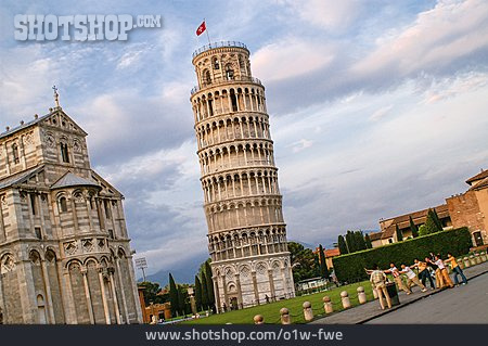 
                Pisa, Schräglage, Gruppenfoto                   