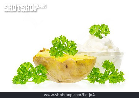 
                Ofenkartoffel, Speisequark                   