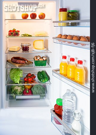 
                Gesunde Ernährung, Kühlschrank, Grundnahrungsmittel                   