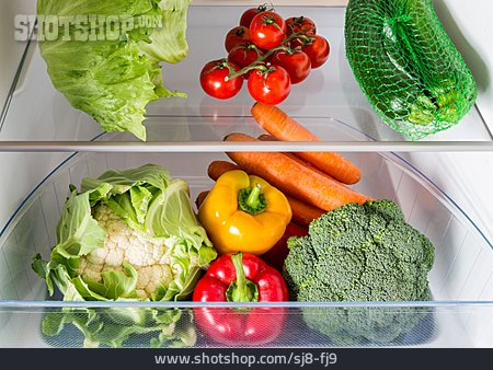 
                Gemüse, Lagern, Kühlschrank, Gemüsefach                   
