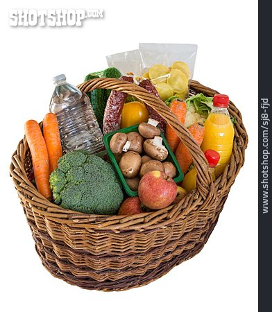 
                Gesunde Ernährung, Einkauf, Gemüsekorb                   
