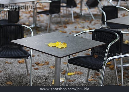 
                Herbst, Ahornblatt, Bistro                   