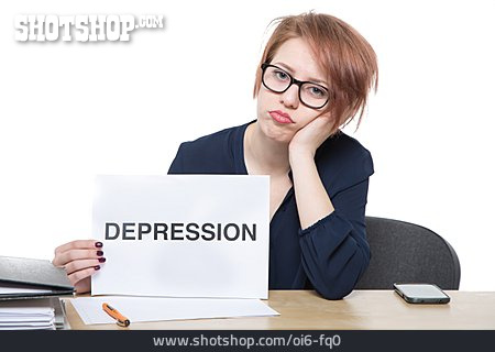 
                Junge Frau, Depression                   