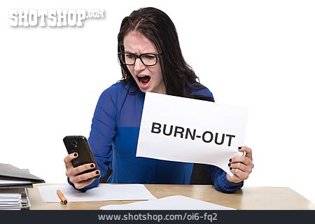 
                Büroangestellte, Stress, Burnout                   