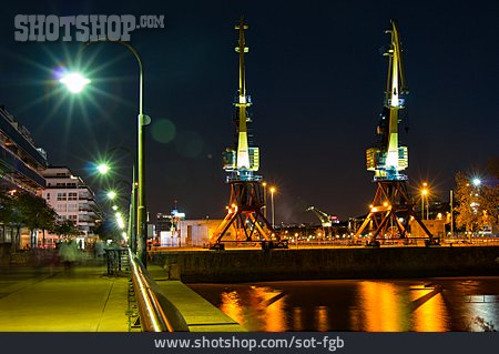 
                Hafen, Hafenkran, Puerto Madero                   
