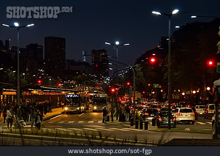 
                Rush Hour, Straßenverkehr, Buenos Aires                   