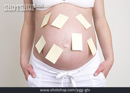 
                Textfreiraum, Schwangerschaft, Notizzettel                   