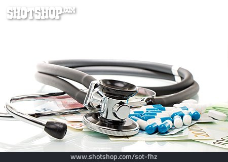 
                Medikament, Stethoskop, Zuzahlung                   