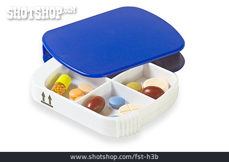 
                Dosierung, Tablettenbox                   