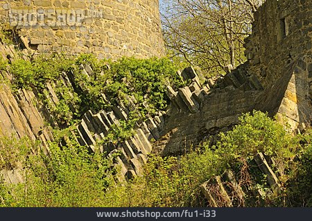 
                Basalt, Gestein, Burg Stolpen                   