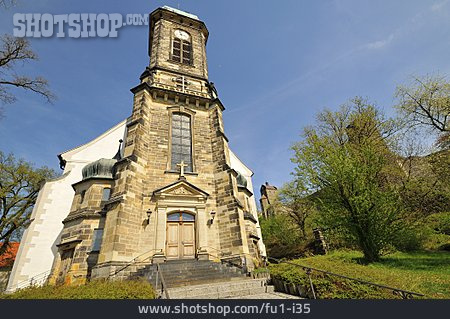 
                Turmuhr, Stadtkirche, Stolpen                   