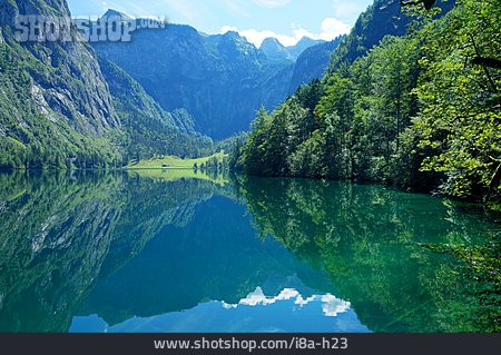 
                Alpen, Gebirgssee, Berchtesgadener Land, Obersee                   