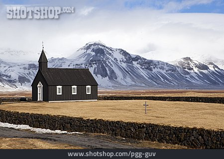 
                Kirche, Island, Snaefellsnes, Buthir                   