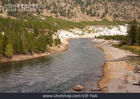 
                Wildnis, Fluss, Yellowstone-nationalpark                   