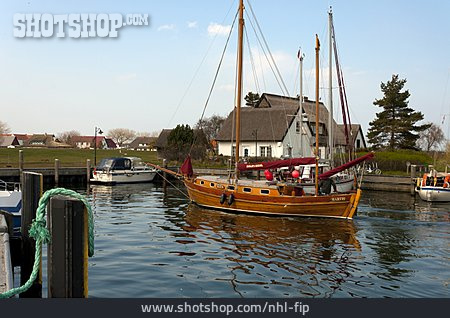 
                Hafen, Segelboot, Hiddensee, Neuendorf                   