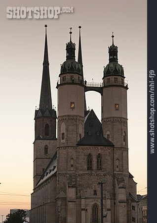 
                Kirche, Marktkirche, Unser Lieben Frauen, Halle An Der Saale                   