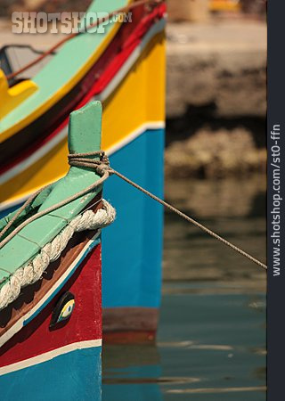 
                Fischerboot, Landestypisch, Marsaxlokk                   