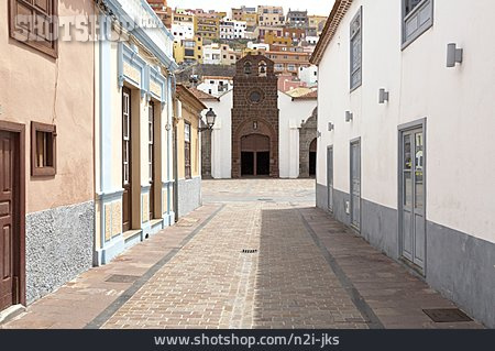 
                Kirche, Gasse, La Gomera, San Sebastian                   