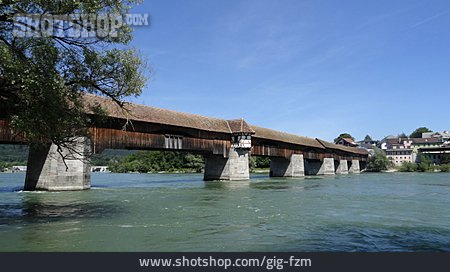 
                Rhein, Holzbrücke, Bad Säckingen                   