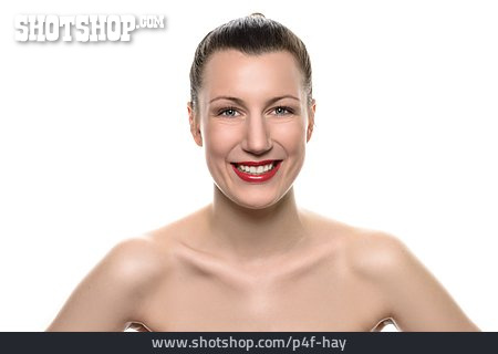 
                Frau, Lippenstift, Makeup                   